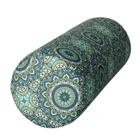 Poduszka rehabilitacyjna wałek Anais Ø15x40 cm - welur, pianka memory foam, do podparcia karku i pleców, Bertoni