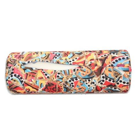 Poduszka rehabilitacyjna wałek Andaluzja Ø15x40 cm - welur, pianka memory foam, do podparcia karku i pleców, Bertoni