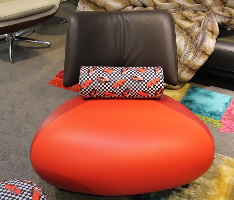 Poduszka rehabilitacyjna wałek Racer Ø15x40 cm - welur, pianka memory foam, do podparcia karku i pleców, Bertoni