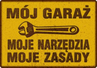 TABLICZKA MÓJ GARAŻ - 20x28 cm
