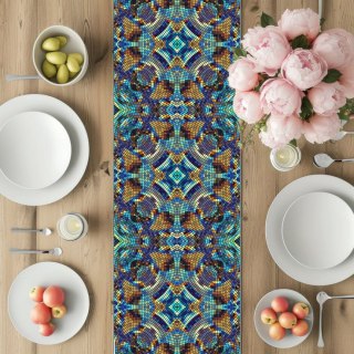 Bieżnik na stół Barcelona 115x40 cm - ekologiczny filc, ochrona stołu, dekoracyjny wzór, Bertoni