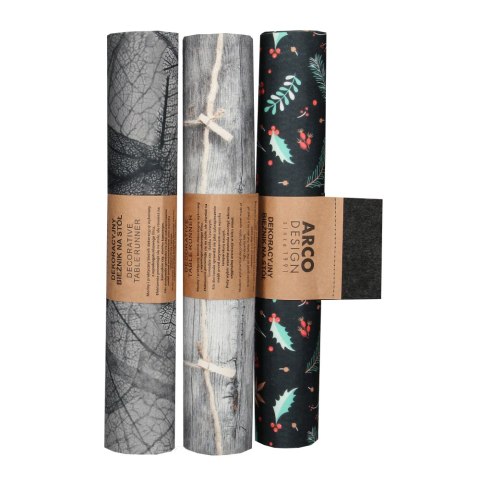 Bieżnik na stół Hearts 95×33 cm - ekologiczny filc, ochrona stołu, dekoracyjny wzór, Bertoni