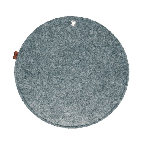 Organizer ścienny filcowy Bertoni „Kółko" XL fi - 45 cm - szary, 4 kieszenie, ekologiczny