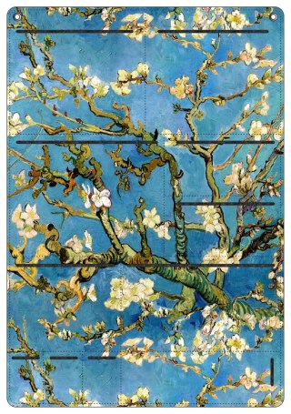 Organizer ścienny z filcu Bertoni Almond 45×65 cm - antracyt, 8 kieszeni, nadruk HD, dekoracyjny i praktyczny