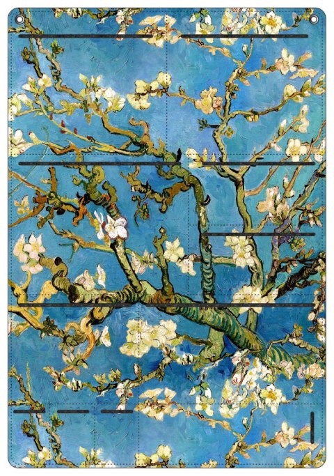 Organizer ścienny z filcu Bertoni Almond 45×65 cm - antracyt, 8 kieszeni, nadruk HD, dekoracyjny i praktyczny