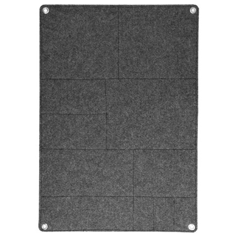 Organizer ścienny z filcu Bertoni Pocałunek 45×65 cm - antracyt, 8 kieszeni, nadruk HD, dekoracyjny i praktyczny