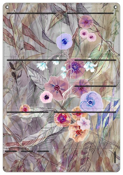 Organizer ścienny z filcu Bertoni Primavera 45×65 cm - antracyt, 8 kieszeni, nadruk HD, dekoracyjny i praktyczny