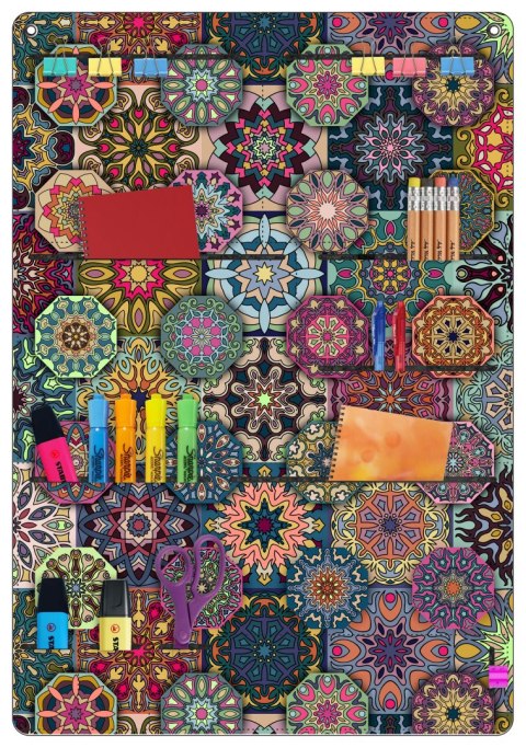 Organizer ścienny z filcu Bertoni Valencia 45×65 cm - antracyt, 8 kieszeni, nadruk HD, dekoracyjny i praktyczny