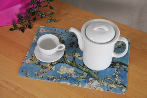 Podkładka prostokątna na stół 29×42 cm, wzór Almond - ekologiczny filc, pranie 40 °C, Bertoni