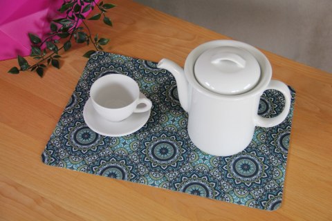 Podkładka prostokątna na stół 29×42 cm, wzór Anais - ekologiczny filc, pranie 40 °C, Bertoni