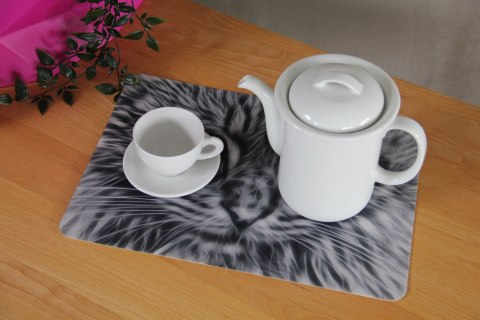 Podkładka prostokątna na stół 29×42 cm, wzór Baltazar - ekologiczny filc, pranie 40 °C, Bertoni