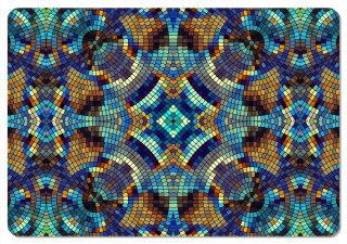 Podkładka prostokątna na stół 29×42 cm, wzór Barcelona - ekologiczny filc, pranie 40 °C, Bertoni