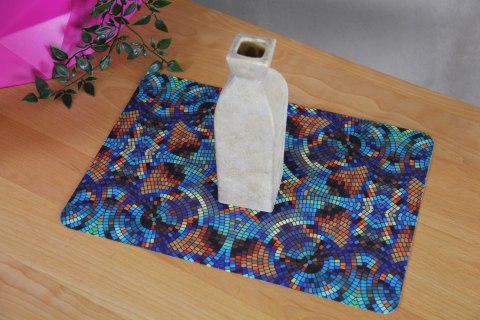 Podkładka prostokątna na stół 29×42 cm, wzór Barcelona - ekologiczny filc, pranie 40 °C, Bertoni