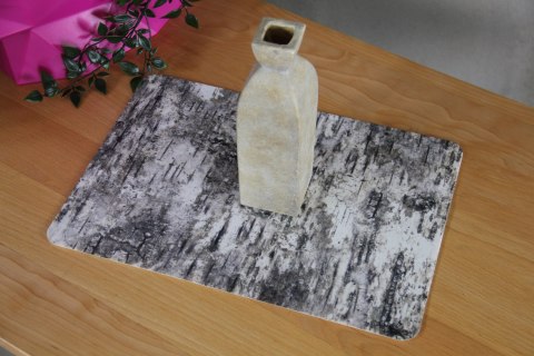 Podkładka prostokątna na stół 29×42 cm, wzór Brzoza - ekologiczny filc, pranie 40 °C, Bertoni