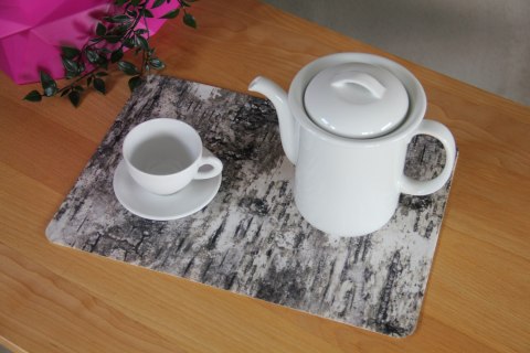 Podkładka prostokątna na stół 29×42 cm, wzór Brzoza - ekologiczny filc, pranie 40 °C, Bertoni