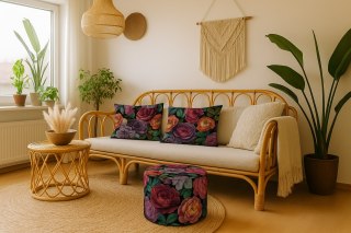 Poduszka dekoracyjna Elegance Print Enigma 40×60 cm - Welurowa, Dwustronny Nadruk, Zamek, Antyalergiczny Wkład, Produkt Premium