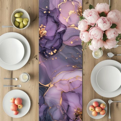 Bieżnik na stół Arielle 115x40 cm - ekologiczny filc, ochrona stołu, dekoracyjny wzór, Bertoni