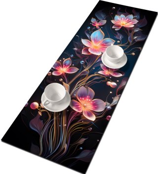 Bieżnik na stół Aurora 115x40 cm - ekologiczny filc, ochrona stołu, dekoracyjny wzór, Bertoni