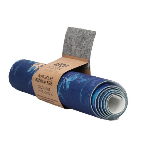 Bieżnik na stół Midnight 95×33 cm - ekologiczny filc, ochrona stołu, dekoracyjny wzór, Bertoni