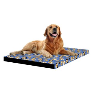 Legowisko - Materac SQUAR Blue Dogs 60x60x5 cm