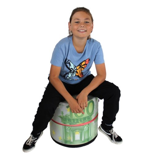 Okrągła pufa dekoracyjna - EURO