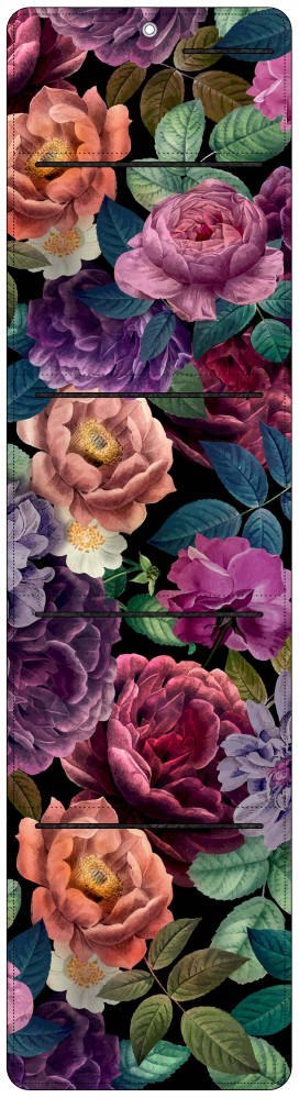 Organizer ścienny z filcu Bertoni Enigma 25×95 cm - antracyt, nadruk HD, kieszenie, dekoracyjny i praktyczny