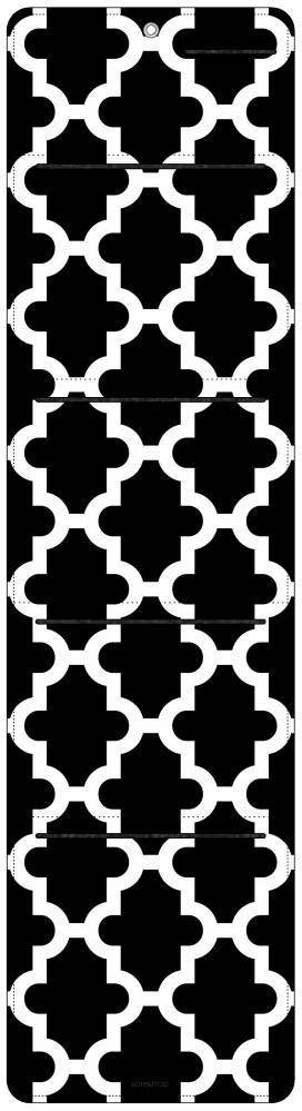 Organizer ścienny z filcu Bertoni Maroco Night 25×95 cm - antracyt, nadruk HD, kieszenie, dekoracyjny i praktyczny