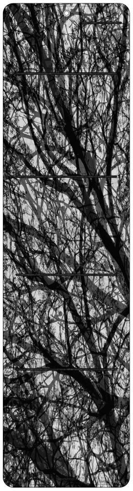 Organizer ścienny z filcu Bertoni Serenity 25×95 cm - antracyt, nadruk HD, kieszenie, dekoracyjny i praktyczny