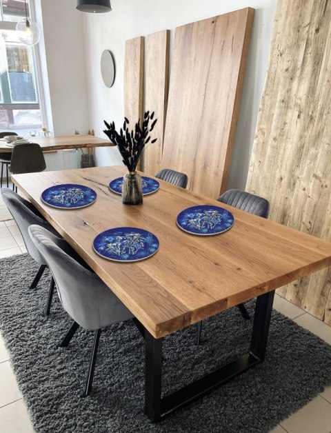 Zestaw 4 podkładek okrągłych 33 cm - gruby filc 4 mm, odporne na gorąco, dekoracyjne, wzór Midnight - Bertoni