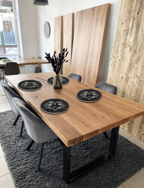 Zestaw 4 podkładek okrągłych 33 cm - gruby filc 4 mm, odporne na gorąco, dekoracyjne, wzór Nero - Bertoni