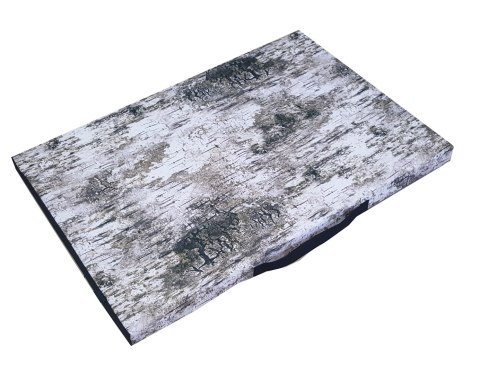 Legowisko materac dla psa XXL 110×80×5 cm - pianka, wodoodporny pokrowiec, nadruk „Brzoza", Bertoni