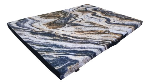 Legowisko materac dla psa XXL 110×80×5 cm - pianka, wodoodporny pokrowiec, nadruk „Montana", Bertoni