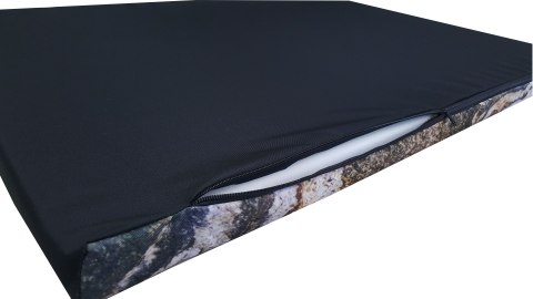 Legowisko materac dla psa XXL 110×80×5 cm - pianka, wodoodporny pokrowiec, nadruk „Montana", Bertoni