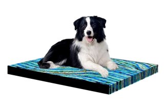 Legowisko materac dla psa XXL 110×80×5 cm - pianka, wodoodporny pokrowiec, nadruk „Mosaic", Bertoni
