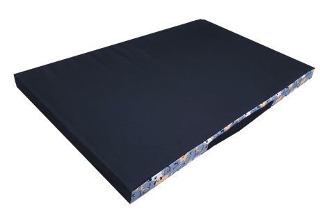 Materac ortopedyczny dla psa ORTO XXL 110×80×7 cm - nadruk Grey Dogs, pianka memory, wodoodporny pokrowiec, Bertoni