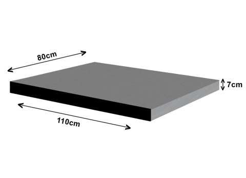Materac ortopedyczny dla psa ORTO XXL 110×80×7 cm - nadruk Korona, pianka memory, wodoodporny pokrowiec, Bertoni