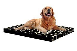 Materac ortopedyczny dla psa ORTO XXL 110×80×7 cm - nadruk Krokodyl, pianka memory, wodoodporny pokrowiec, Bertoni