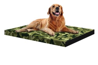 Materac ortopedyczny dla psa ORTO XXL 110×80×7 cm - nadruk Moro, pianka memory, wodoodporny pokrowiec, Bertoni