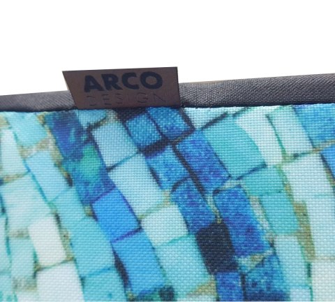 Materac ortopedyczny dla psa ORTO XL 80×55×7 cm - nadruk Mosaic, pianka memory, wodoodporny pokrowiec, Bertoni