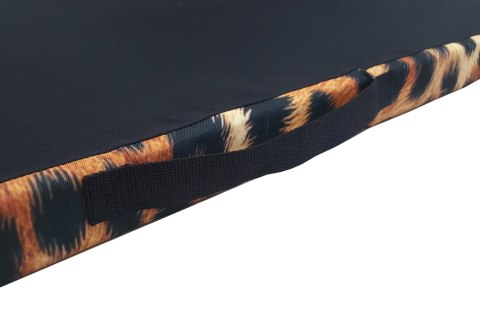 Materac ortopedyczny dla psa ORTO XL 80×55×7 cm - nadruk Panterka, pianka memory, wodoodporny pokrowiec, Bertoni