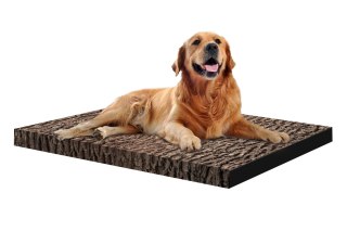 Materac ortopedyczny dla psa ORTO XL 80×55×7 cm - nadruk Robina, pianka memory, wodoodporny pokrowiec, Bertoni
