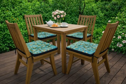 Poduszka ogrodowa na krzesło TIP 40x40 - ALMOND, wodoodporna, zdejmowany pokrowiec