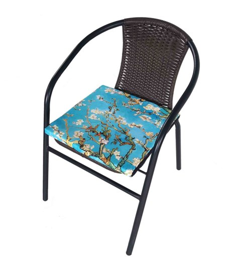 Poduszka ogrodowa na krzesło TIP 40x40 - ALMOND, wodoodporna, zdejmowany pokrowiec