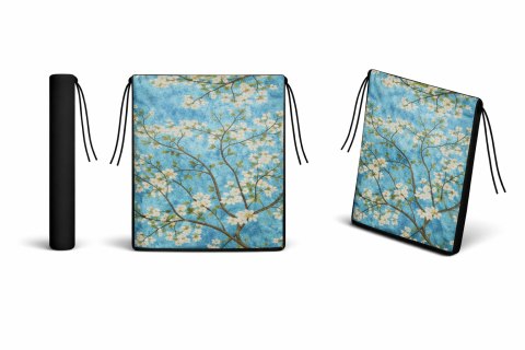 Poduszka ogrodowa na krzesło TIP 40x40 - ALMOND, wodoodporna, zdejmowany pokrowiec