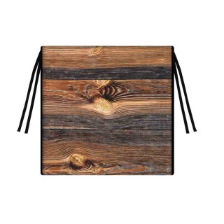 Poduszka ogrodowa na krzesło TIP 40x40 - DREWNO, wodoodporna, zdejmowany pokrowiec