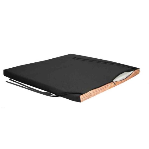 Poduszka ogrodowa na krzesło TIP 40x40 - DREWNO, wodoodporna, zdejmowany pokrowiec