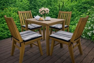 Poduszka ogrodowa na krzesło TIP 40x40 - FIORD, wodoodporna, zdejmowany pokrowiec