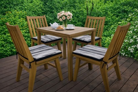 Poduszka ogrodowa na krzesło TIP 40x40 - FIORD, wodoodporna, zdejmowany pokrowiec