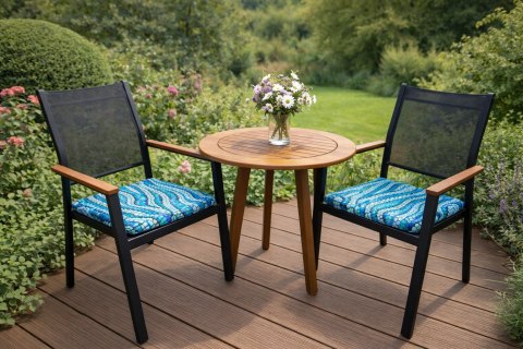 Poduszka ogrodowa na krzesło TIP 40x40 - MOSAIC, wodoodporna, zdejmowany pokrowiec