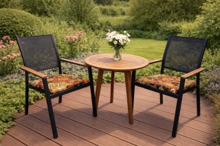 Poduszka ogrodowa na krzesło TIP 40x40 - RENDEZ VOUS, wodoodporna, zdejmowany pokrowiec